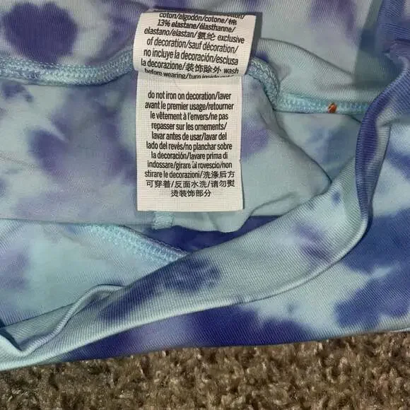 Victoria's Secret PINK Blue Tie Dye Crossover High Waist Skort - Picture 4 of 4